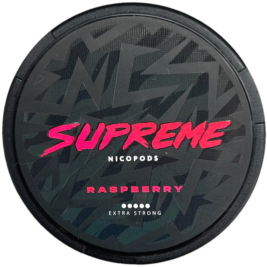 Supreme Raspberry | PODS UK | Nicotine Pouches